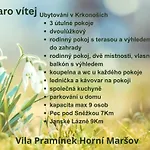 Vila Praminek, Krkonose S Bazenem Kousek Od Pece Pod Snezkou 3* Horní Maršov