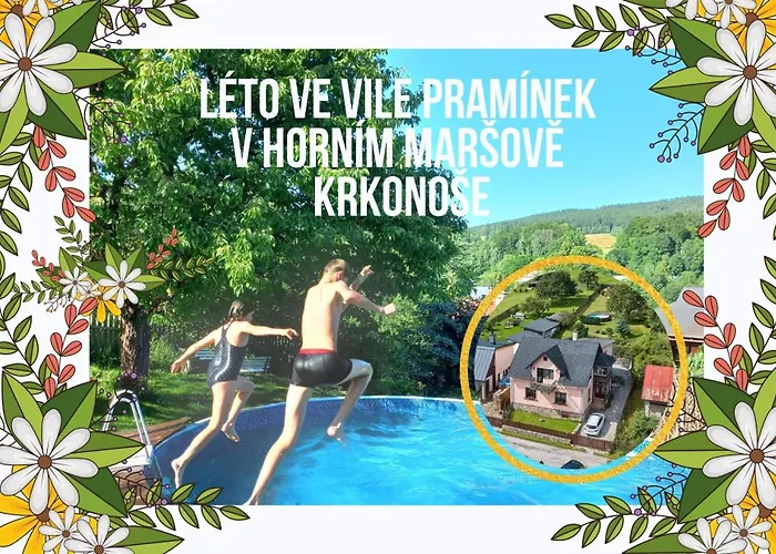 招待所 Vila Praminek Ubytovani Krkonose Blizko Pece Horní Maršov
